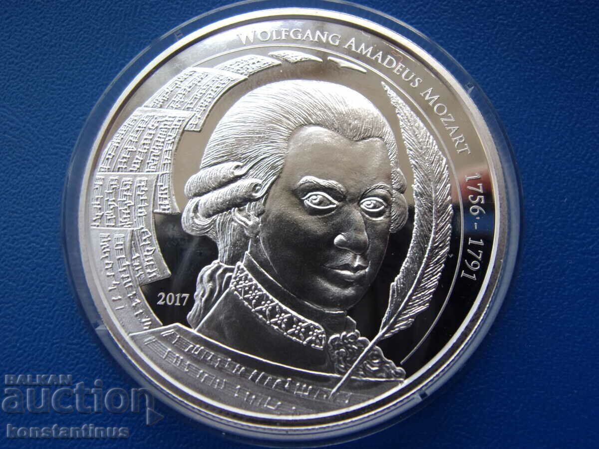 Palau 5 USD 2017 Mozart UNC PROOF Foarte Rar cu preț € 74.14 | 145.01 BGN
