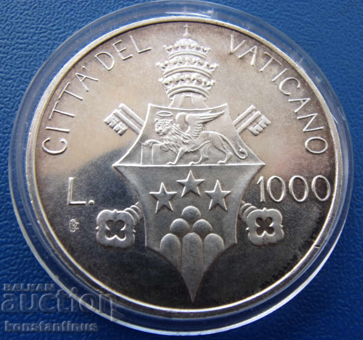 Vatican 1000 Lire 1978 Ioan Paul I UNC PROOF Rară cu preț € 85.00 | 166.25 BGN Vatican 1000 Lire 1978 Ioan Paul I UNC PROOF Rară cu preț € 85.00 | 166.25 BGN
