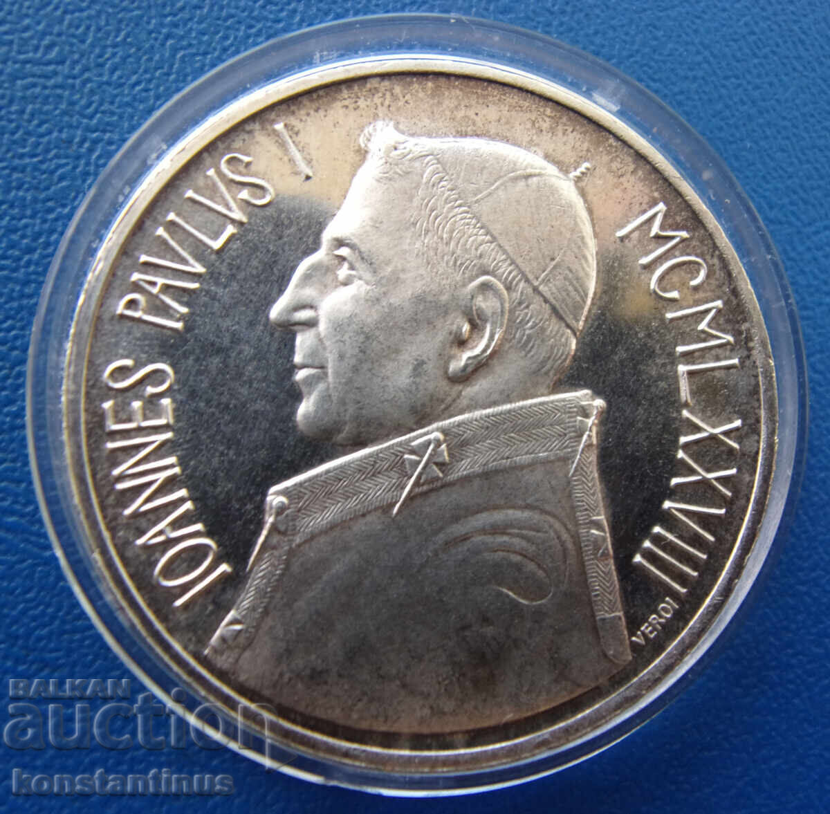 Vatican 1000 Lire 1978 Ioan Paul I UNC PROOF Rară Vatican 1000 Lire 1978 Ioan Paul I UNC PROOF Rară