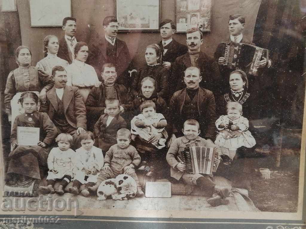 Poză veche fotografie Portret de familie