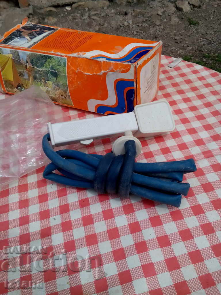 Παράδοση Παλιός φορητός τουριστικός ντους