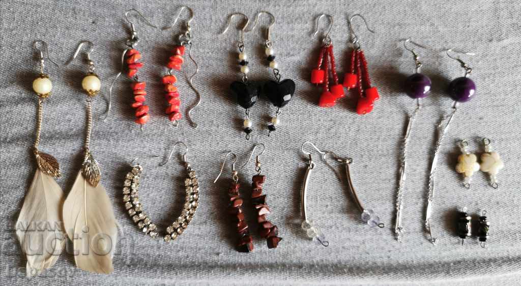Lot 10 Pair Earrings Earrings Handmade