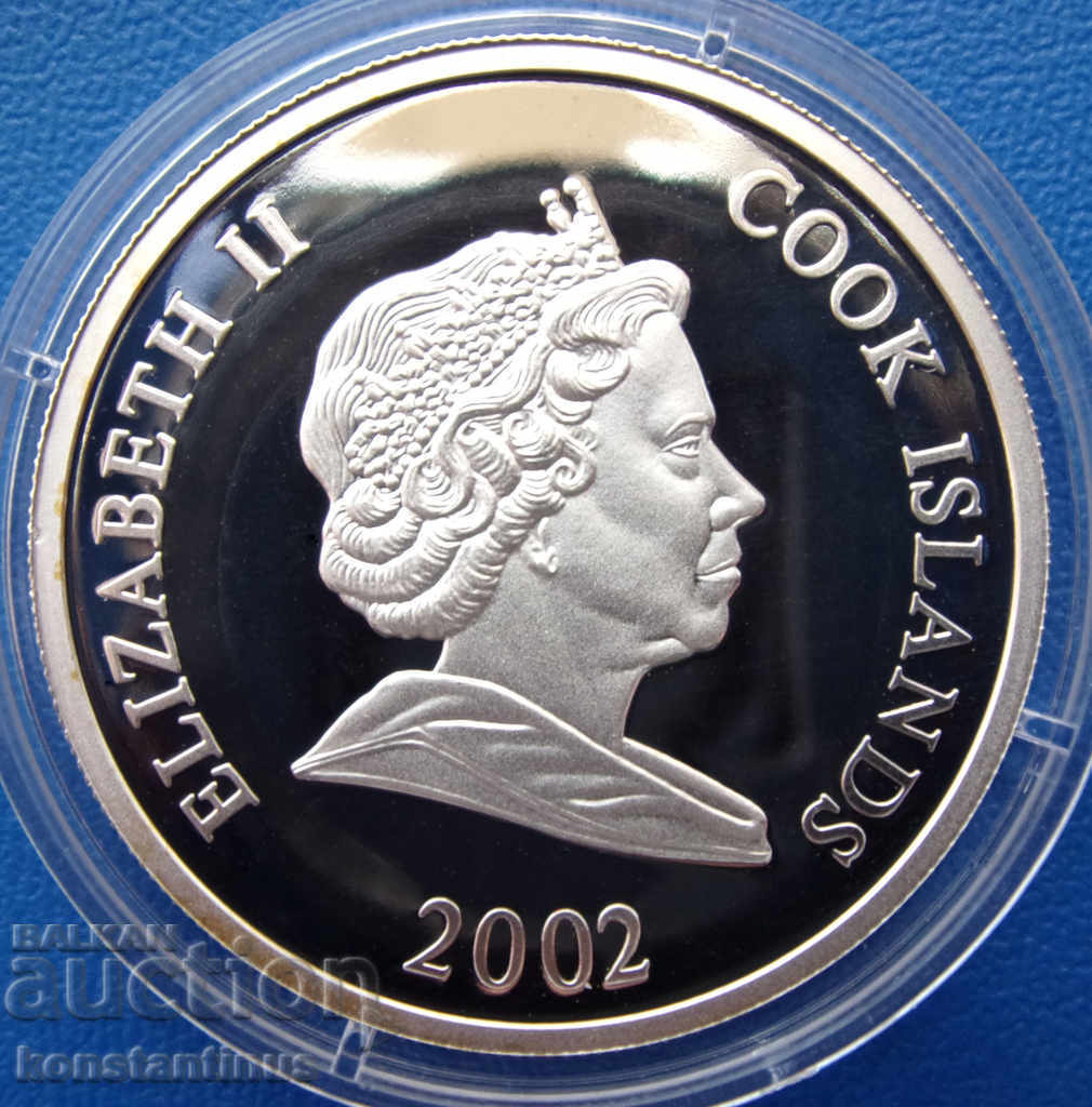 Insulele Cook 2 dolari 2002 UNC PROOF Rare cu preț € 23.01 | 45.00 BGN