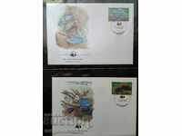 Grenada - WWF fish, first set kit envelopes