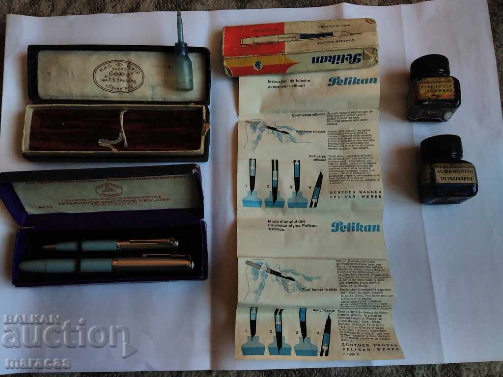 Delivery of Old pens, pencils and pens