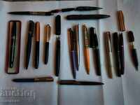 Pixuri, creioane și pixuri vechi