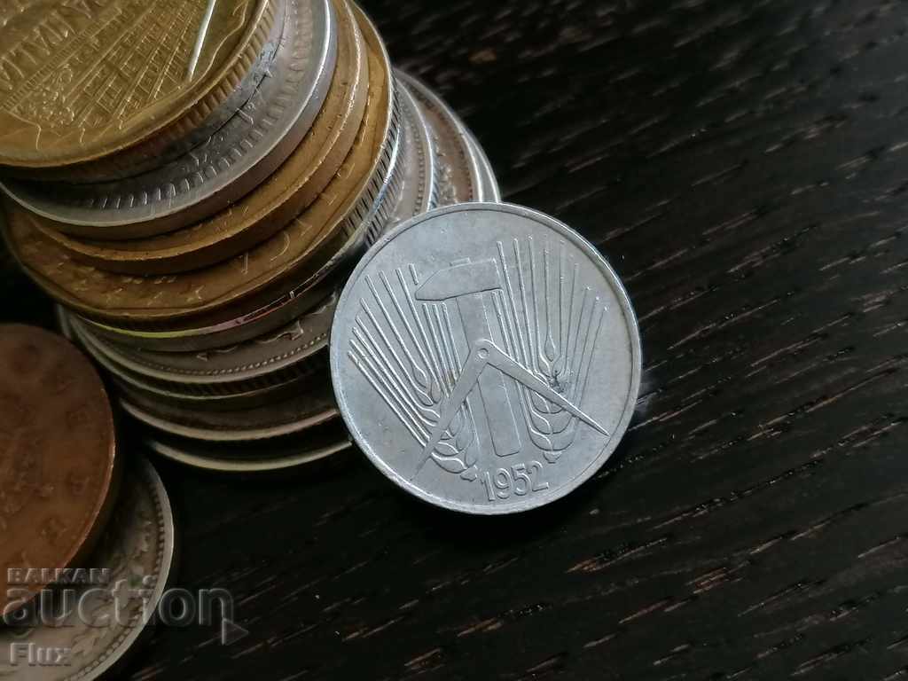 Coin - Germany - 5 pfeniga | 1952; series A with price 1.40 BGN | € 0.72 Coin - Germany - 5 pfeniga | 1952; series A with price 1.40 BGN | € 0.72