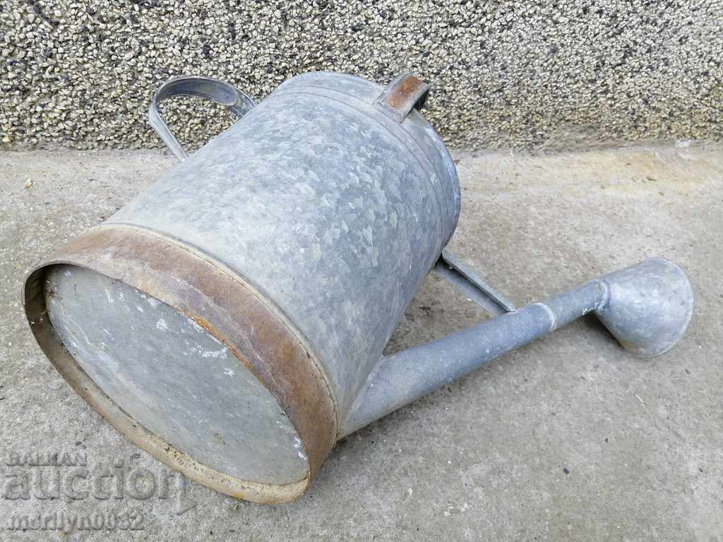 Old metal can, galvanized tube, bucket, pot - 6 Old metal can, galvanized tube, bucket, pot - 6