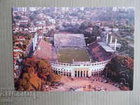 Κάρτα ποδοσφαίρου για το στάδιο Pakaembu São Paulo Brazil
