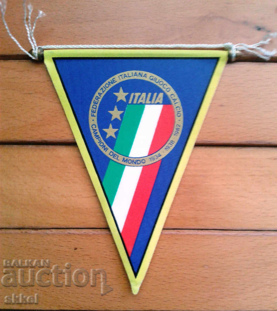 Football flag Italy federation small soccer flag