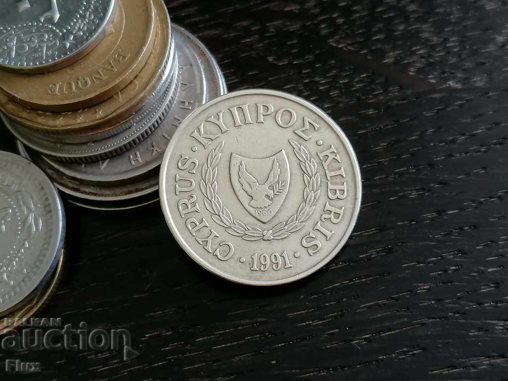 Coin - Cyprus - 20 cents 1991 with price 1.50 BGN | € 0.77 Coin - Cyprus - 20 cents 1991 with price 1.50 BGN | € 0.77