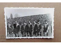 Fotbal fotbal original 1954 Steaua roșie Iugoslavia 9x6