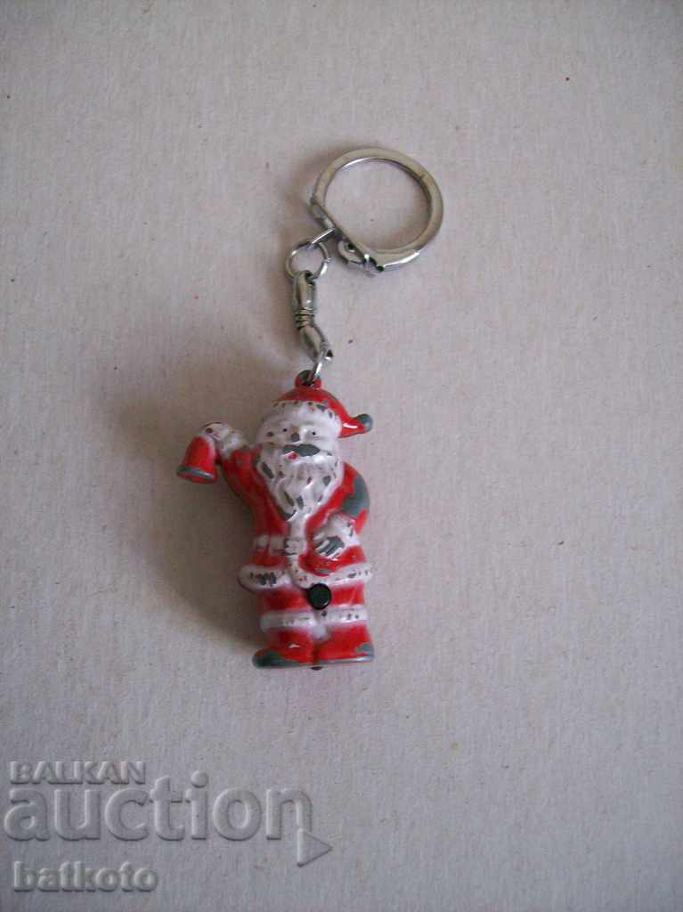 Santa keychain with flashlight