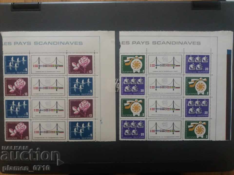 1896 - 1899 Coll. with the Scandinavian countries.- BLOCK 2pcs