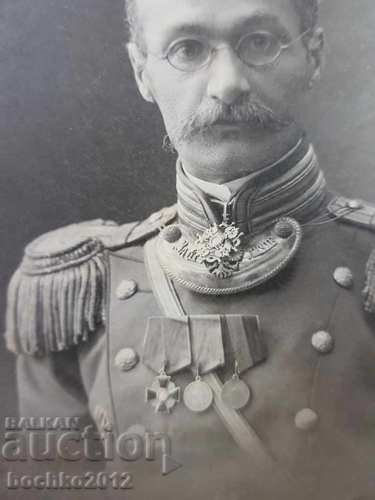 Auction Rare Russian Tsarist military photograph of a senior officer with orders Auction Rare Russian Tsarist military photograph of a senior officer with orders