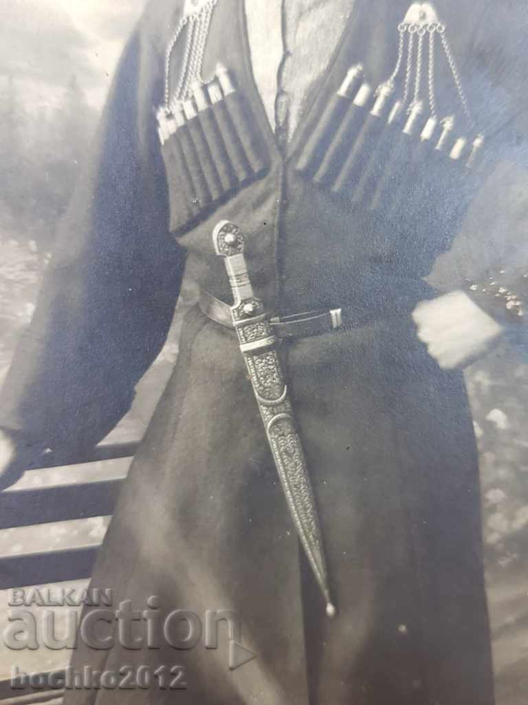 Auction  Russian Tsarist military photograph of a Cossack in uniform 1916-1919