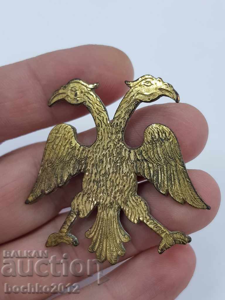 A rare early Russian, Greek gilded sign coat of arms cocardis 18-19c.