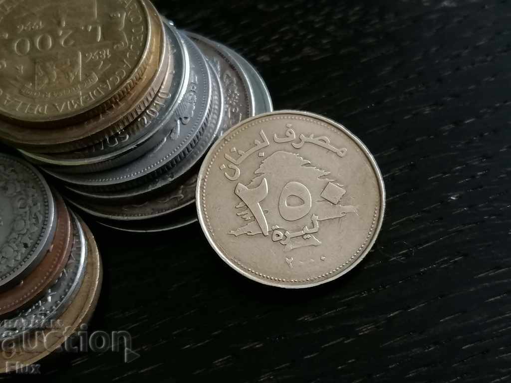 Coin - Lebanon - 250 pounds 2000 with price 3.50 BGN | € 1.79