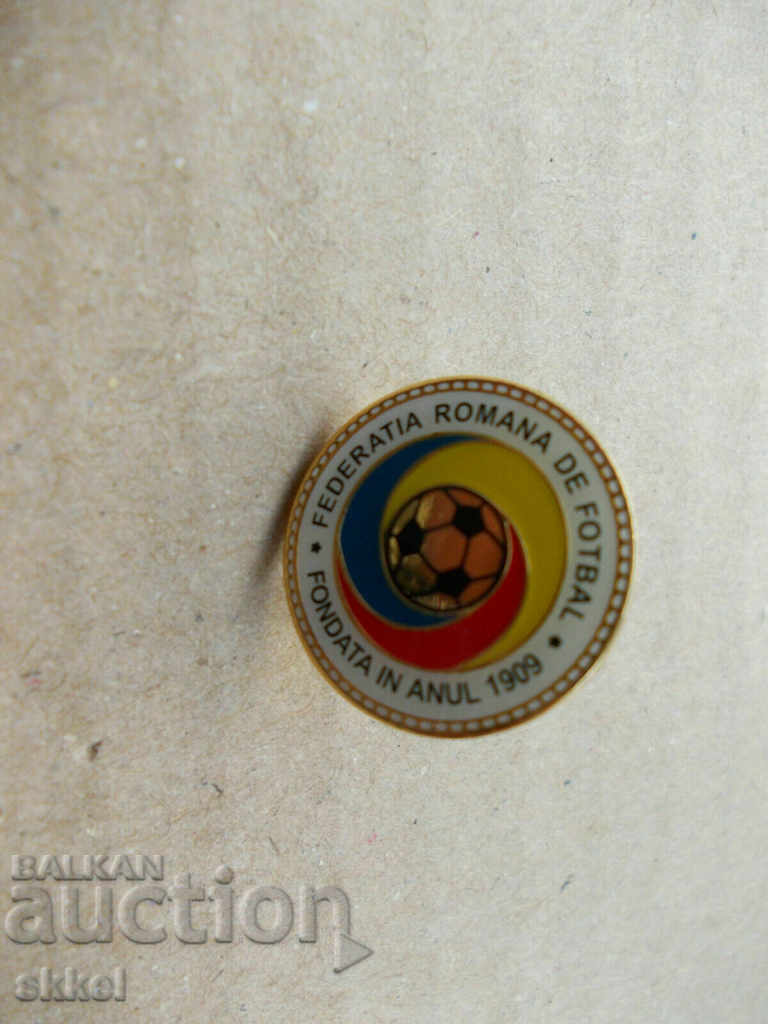 Футболна значка Румъния федерация футболен знак