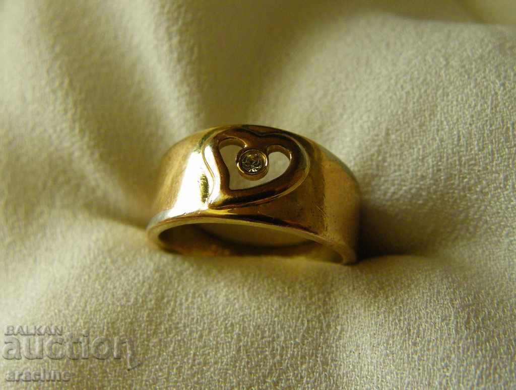 An old gilded silver ring with price 25.00 BGN | € 12.78