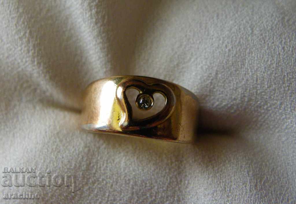Auction  An old gilded silver ring