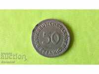 50 pfenig 1949 "J" Germany