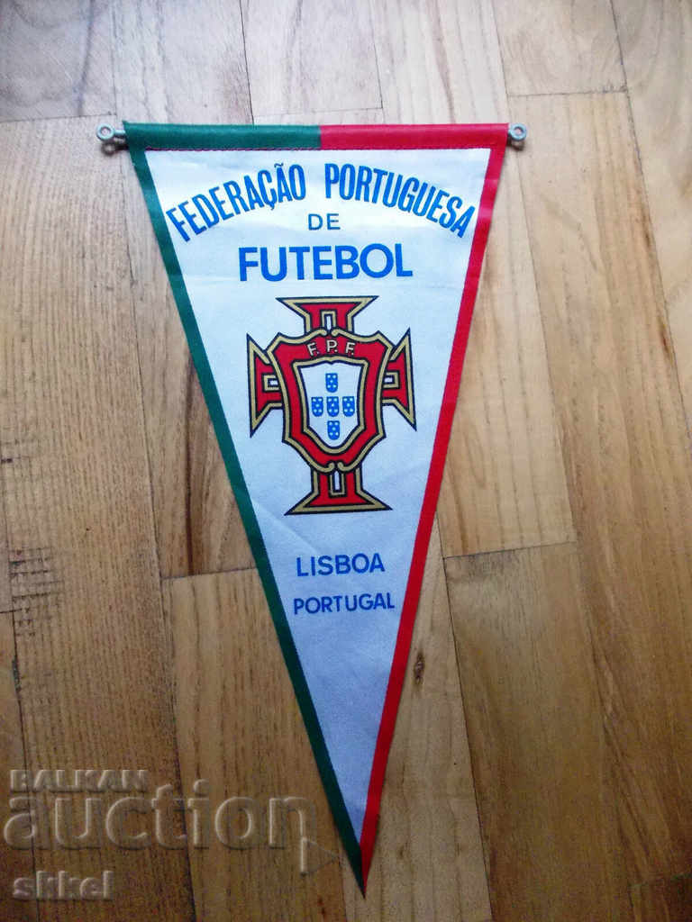 Ποδόσφαιρο σημαία Πορτογαλία ομοσπονδία παλιά ποδοσφαιρική σημαία 27x15