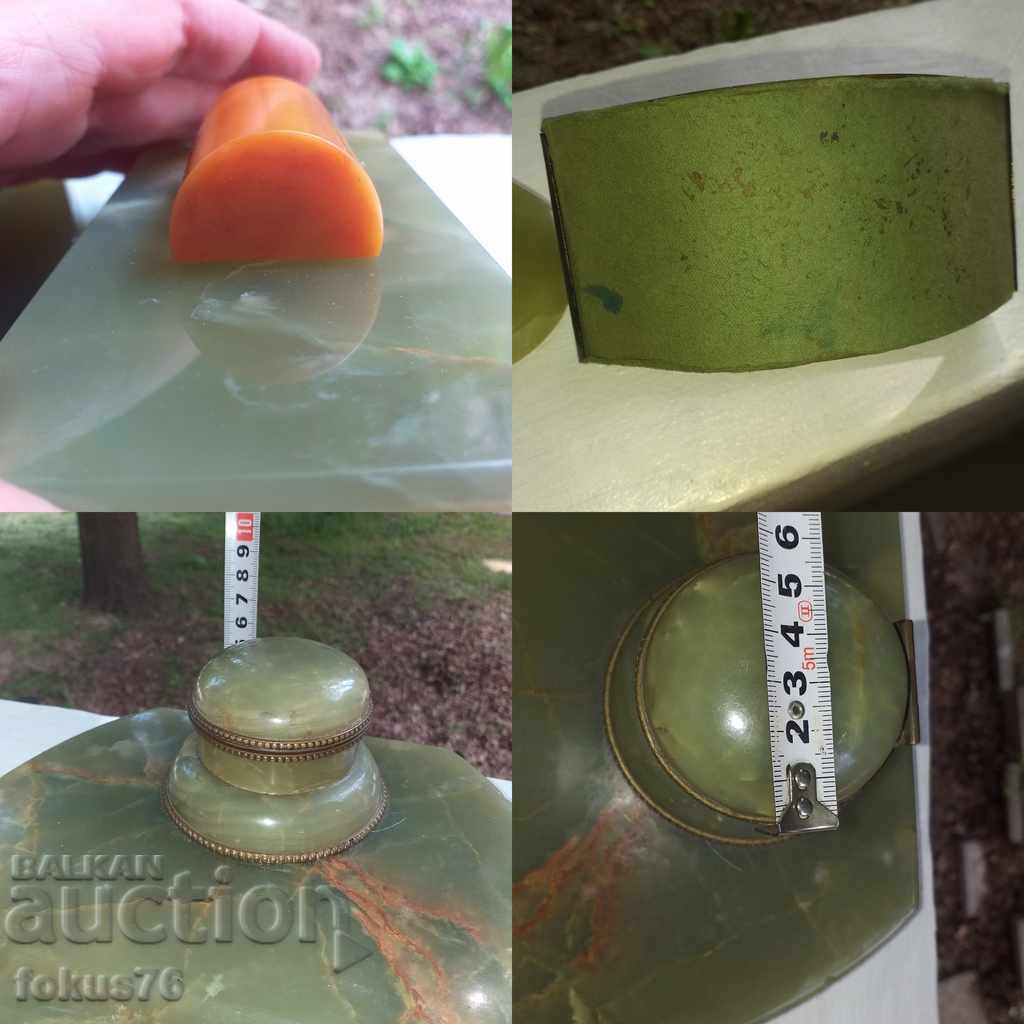 GREEN MARBLE AND CATALINE INK - 5 GREEN MARBLE AND CATALINE INK - 5