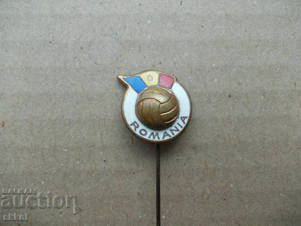 Insigna de fotbal România federație 2 ecuson de fotbal