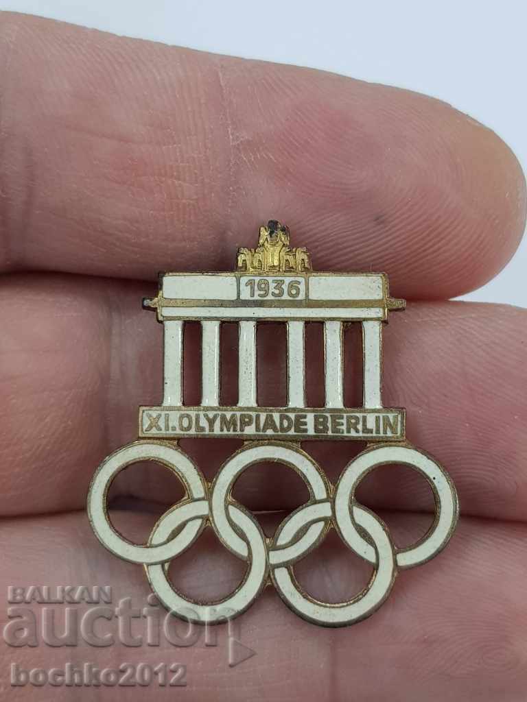 Marca germană, insignă pentru Jocurile Olimpice de la Berlin 1936