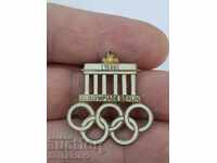 Original German badge for the 1936 Berlin Olympics
