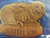 Authentic birch magnet from Lake Baikal, Russia-Series-48