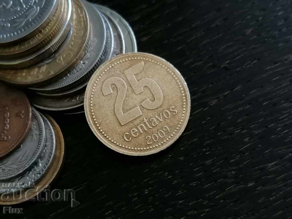 Monedă - Argentina - 25 centi | 2009.