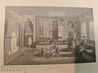 Engraving - house, children, master's house