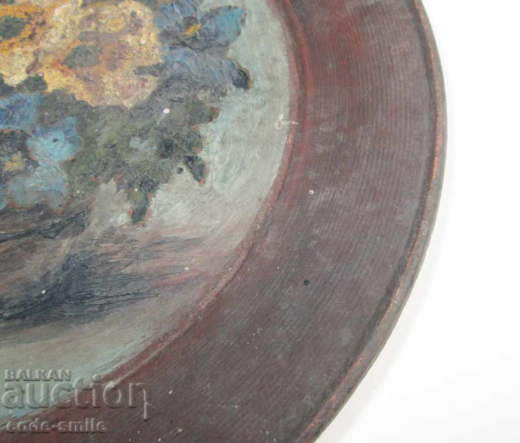 Old picture drawing flowers oil on wooden plate with price 100.00 BGN | € 51.13 Old picture drawing flowers oil on wooden plate with price 100.00 BGN | € 51.13