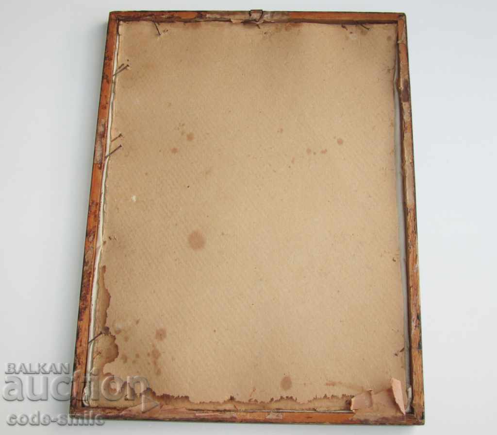 Old picture children's drawing mountain landscape and a small tourist - 5 Old picture children's drawing mountain landscape and a small tourist - 5