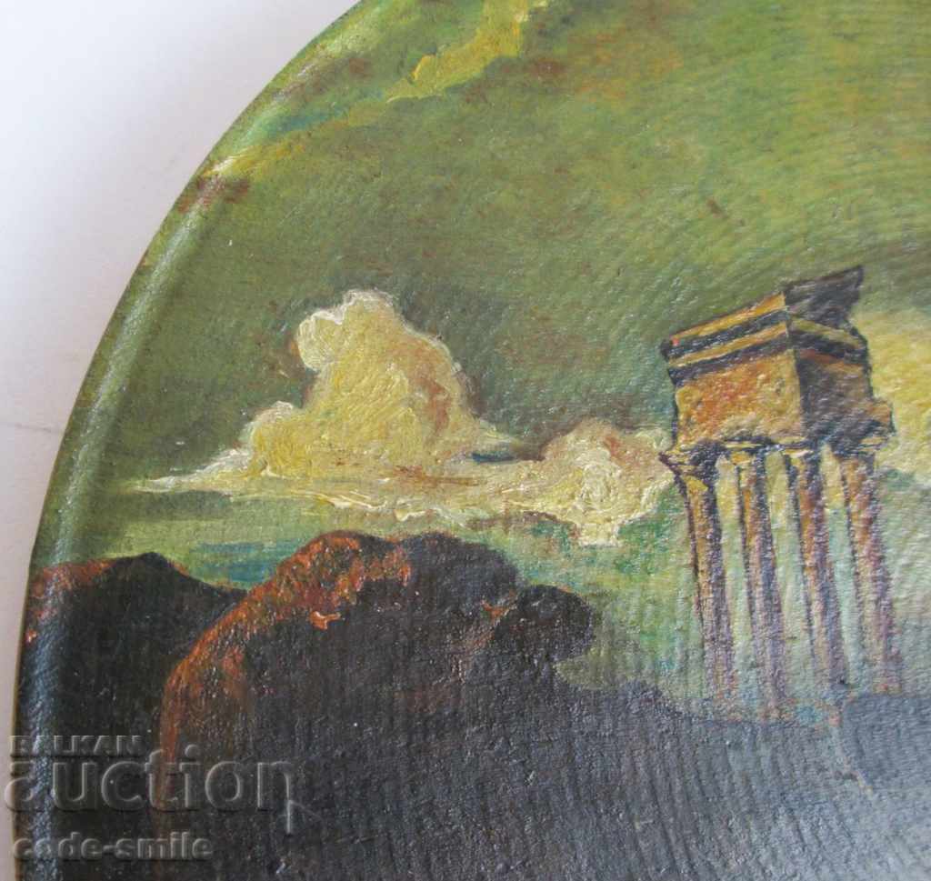 Old picture, drawing, landscape, erotica, oil on wooden plate with price 140.00 BGN | € 71.58 Old picture, drawing, landscape, erotica, oil on wooden plate with price 140.00 BGN | € 71.58