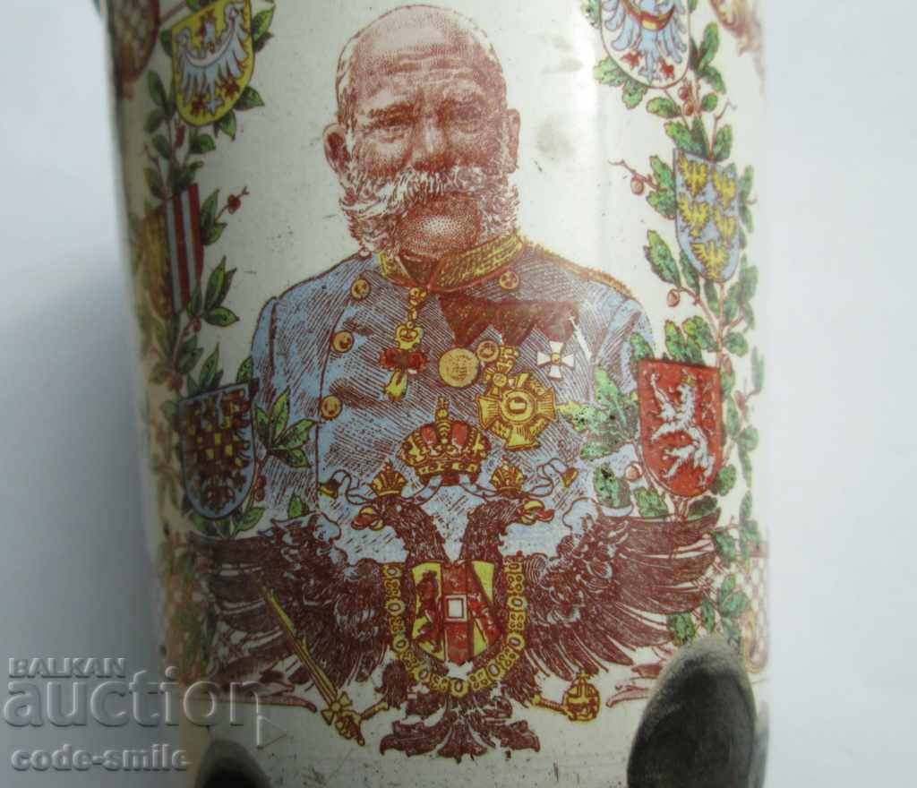 Old enameled prize cup by Franz Joseph 1848-1908 - 5 Old enameled prize cup by Franz Joseph 1848-1908 - 5