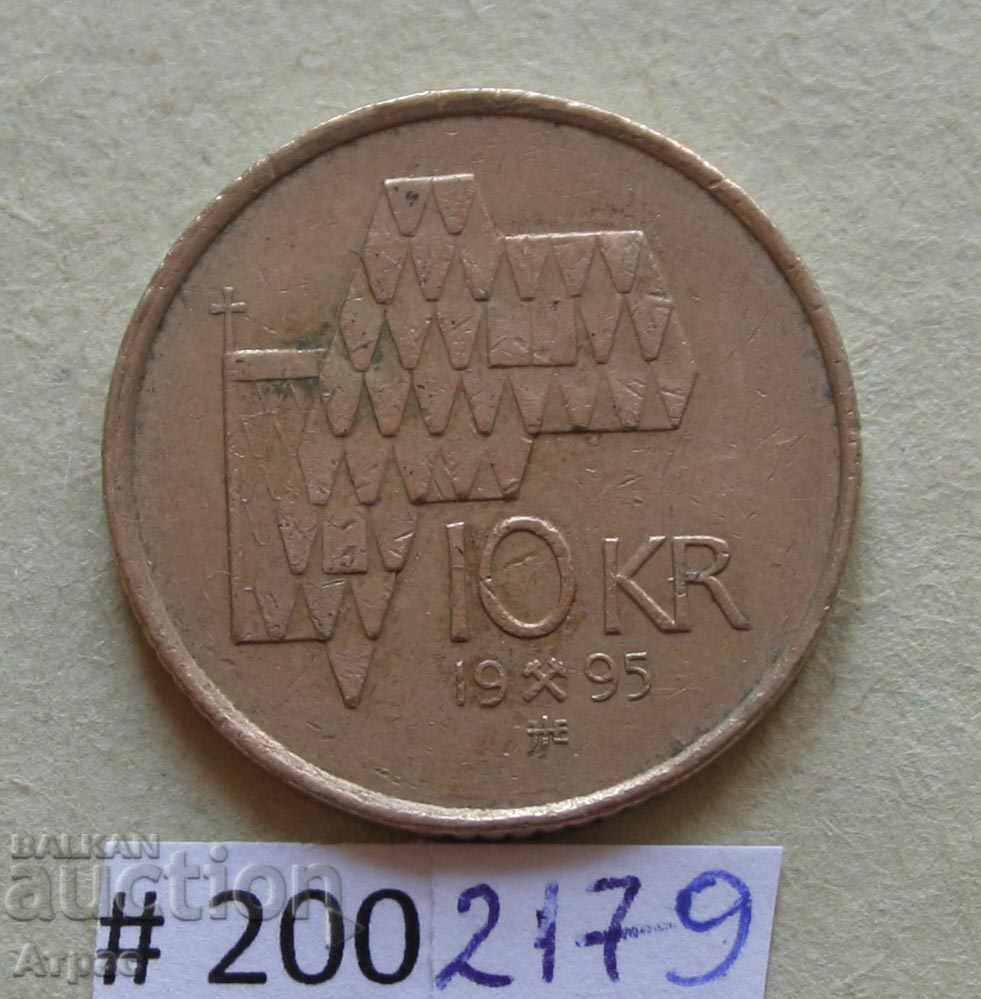 10 крони 1995     Норвегия