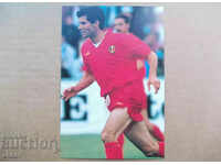 Carte originală de fotbal Enzo Chiffon Belgia 1986