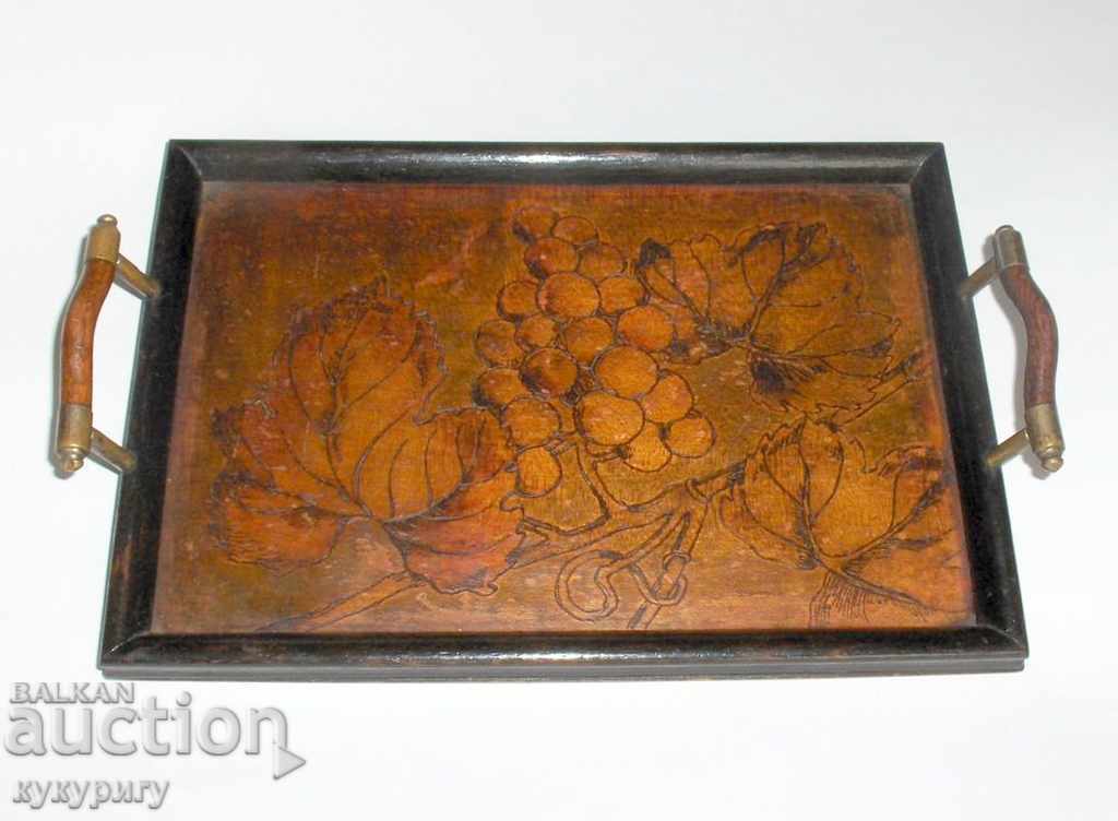 Beautiful old Renaissance small wooden tray - 5 Beautiful old Renaissance small wooden tray - 5