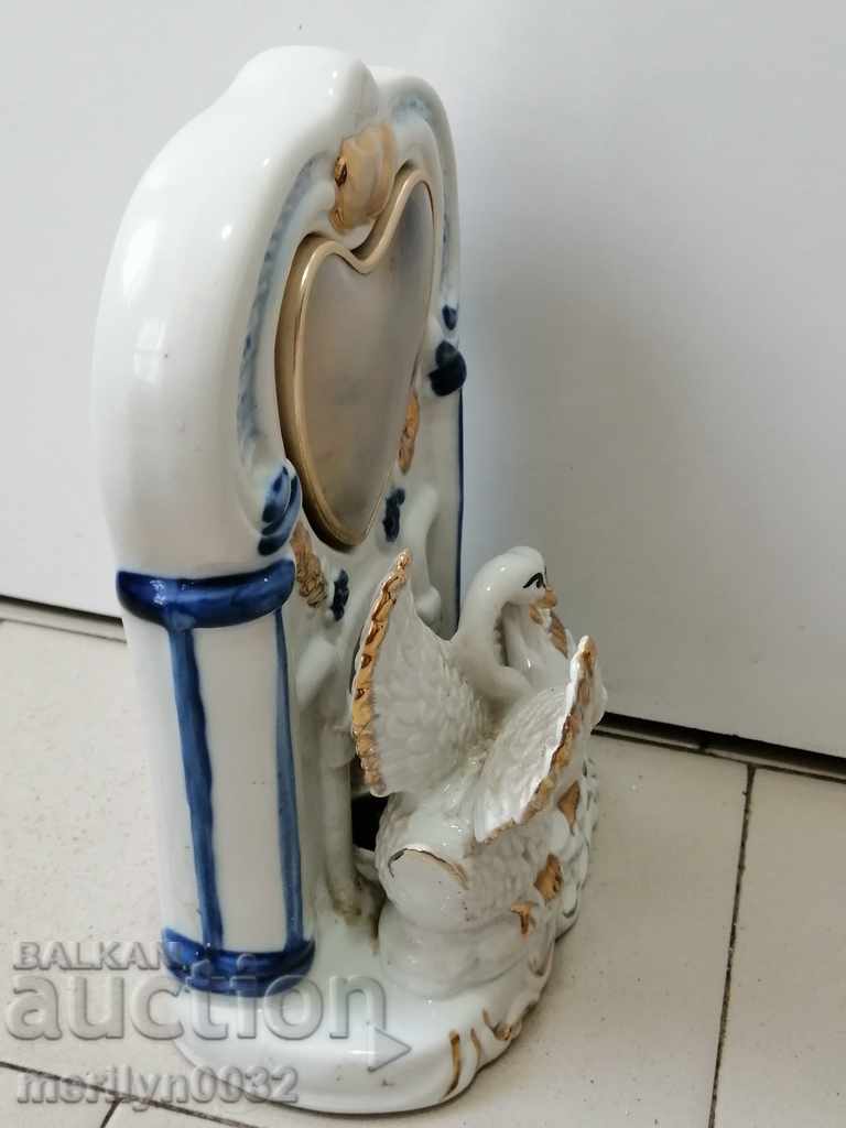 Table clock, alarm clock with figures of porcelain figure - 5 Table clock, alarm clock with figures of porcelain figure - 5