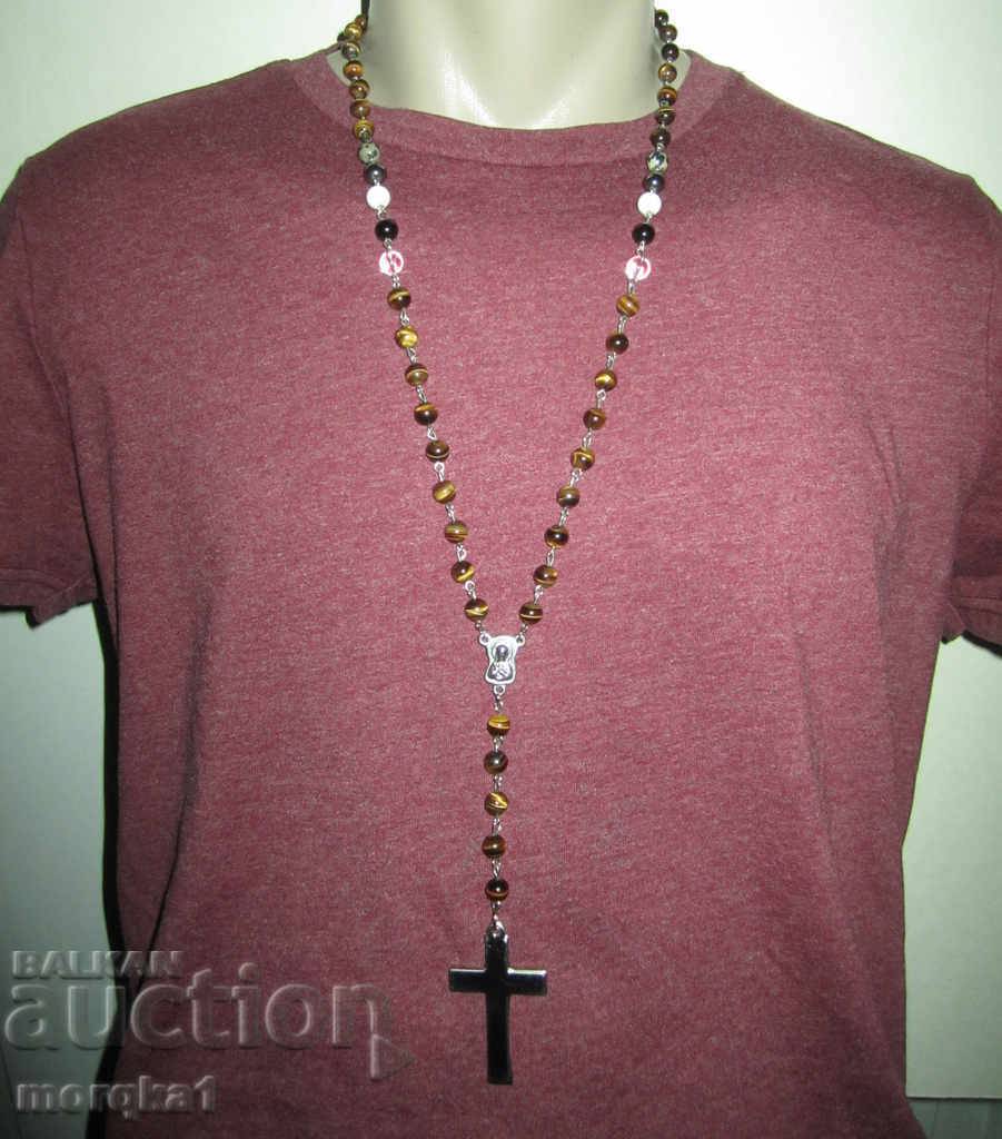 Auction Necklace-type Necklace Necklace and Steel Cross Finish Auction Necklace-type Necklace Necklace and Steel Cross Finish