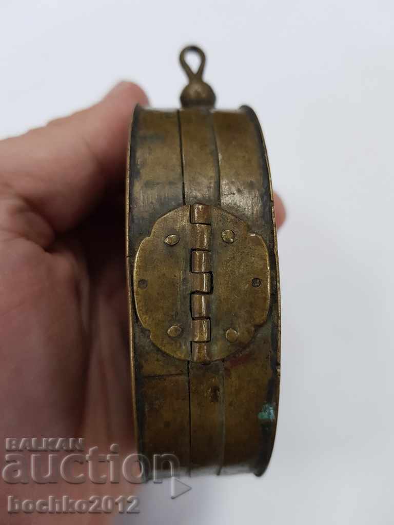 Livrarea Cutie de navă marină din bronz regal european unic 19c