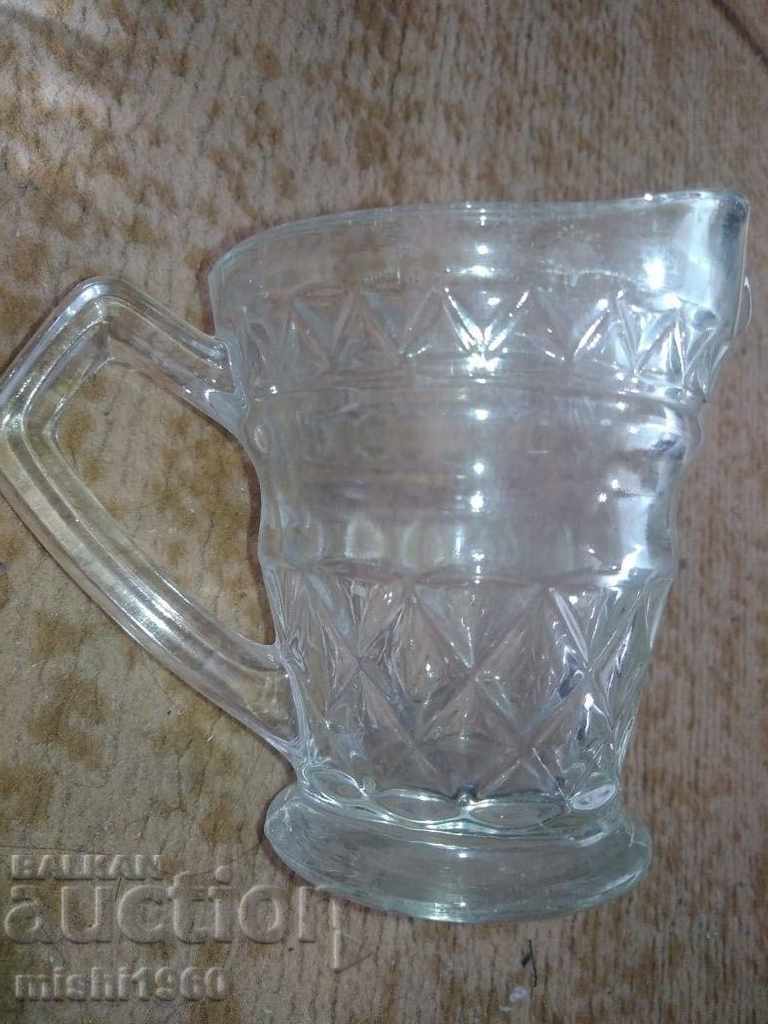 a small glass milk jug with price 4.00 BGN | € 2.05 a small glass milk jug with price 4.00 BGN | € 2.05