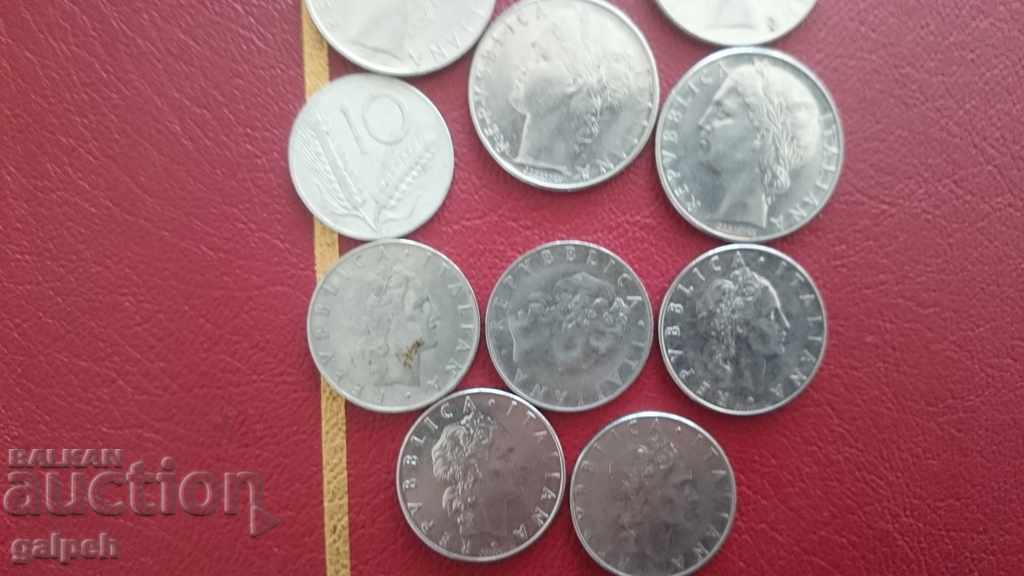 ITALY - LOT 500, 200,100,50,20 pounds. - 7 ITALY - LOT 500, 200,100,50,20 pounds. - 7