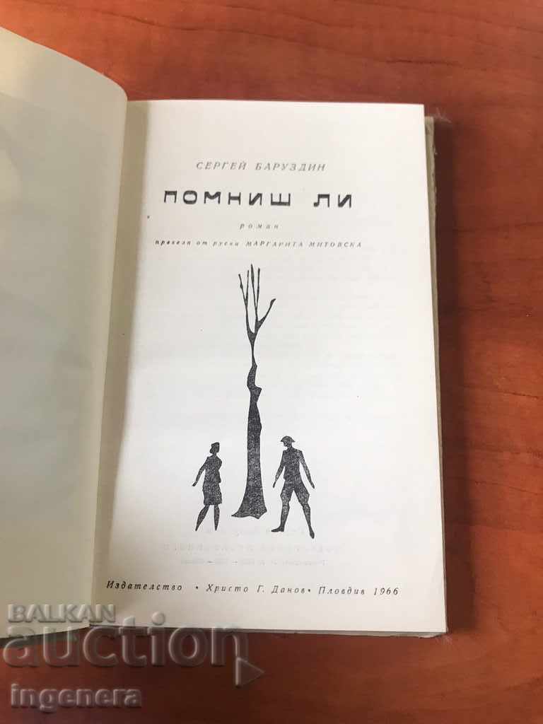 BOOK-REMEMBER LE-SERGEY BARUZDIN-1966 with price 2.30 BGN | € 1.18