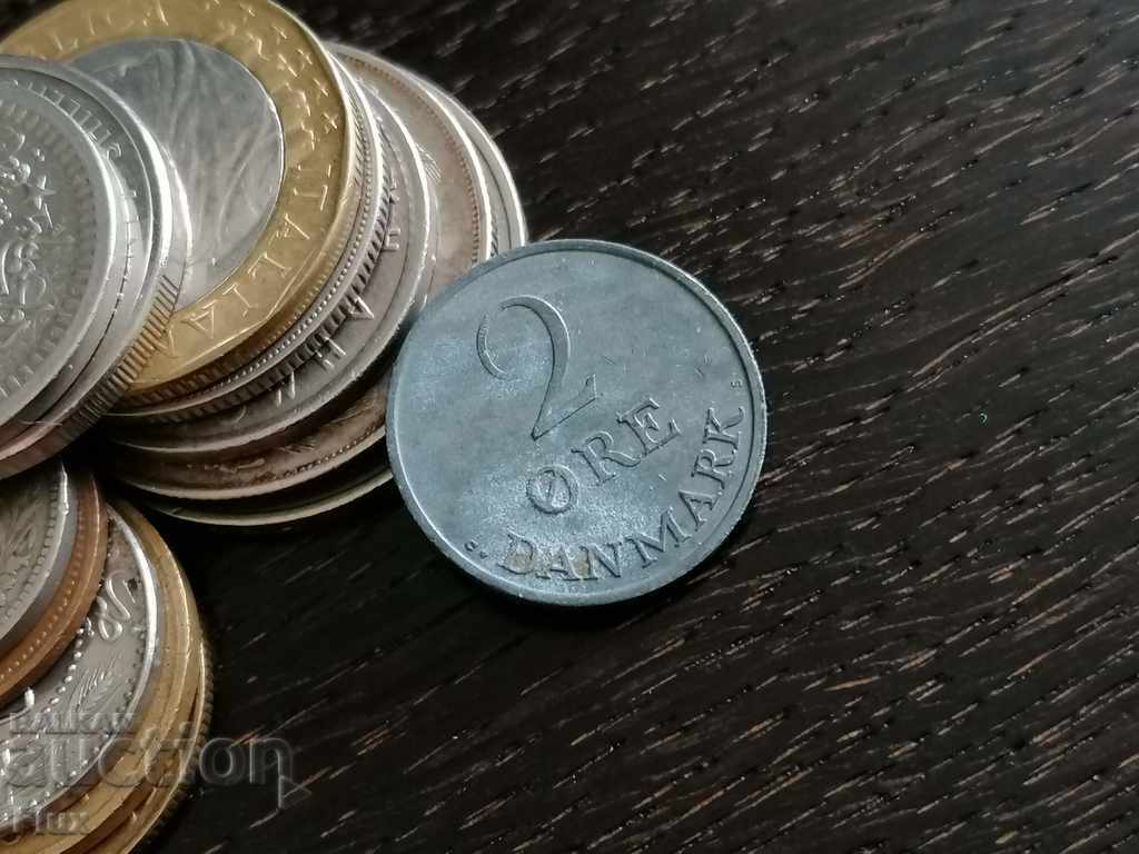 Монета - Дания - 2 оре | 1962г.