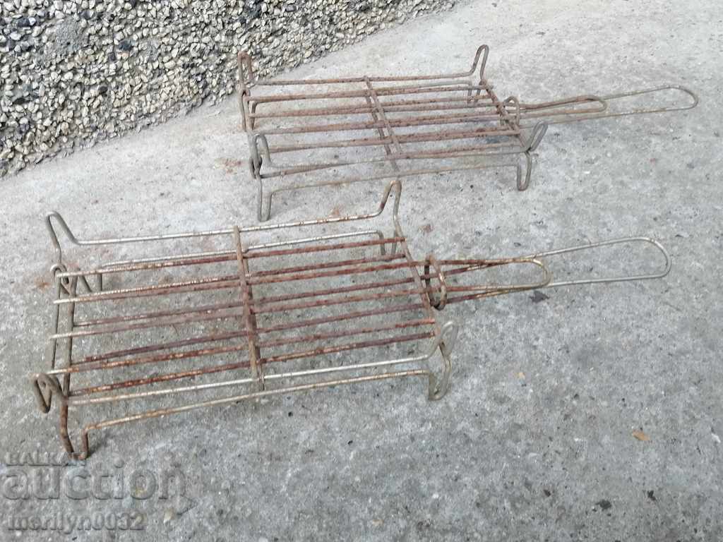 Old grill 2 pieces of steak, wrought iron with price 32.00 BGN | € 16.36 Old grill 2 pieces of steak, wrought iron with price 32.00 BGN | € 16.36