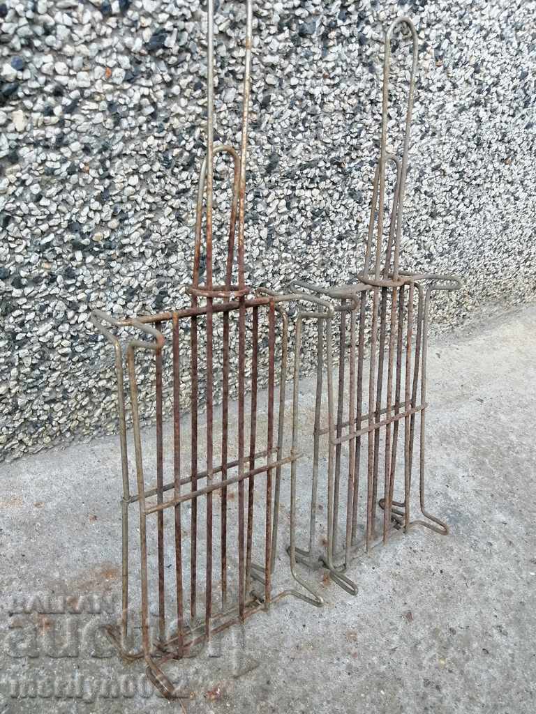 Old grill 2 pieces of steak, wrought iron - 5 Old grill 2 pieces of steak, wrought iron - 5